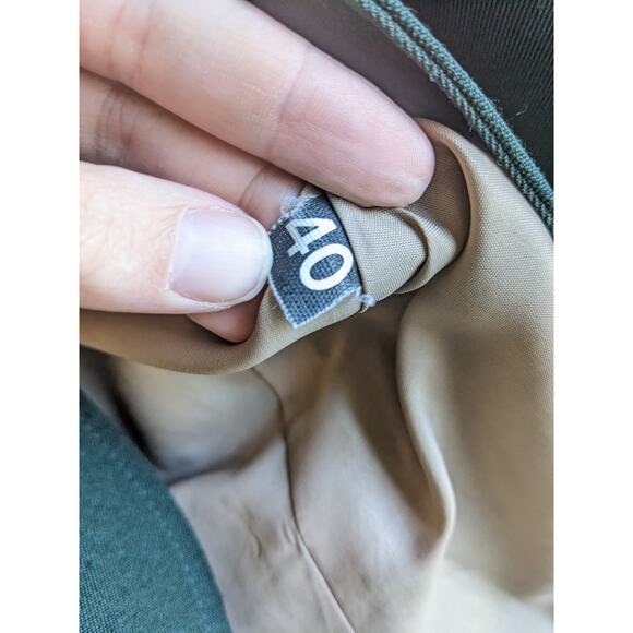 Vintage Mens Green Notch Collared Double-Button Blazer Size 40 - Picture 4 of 4